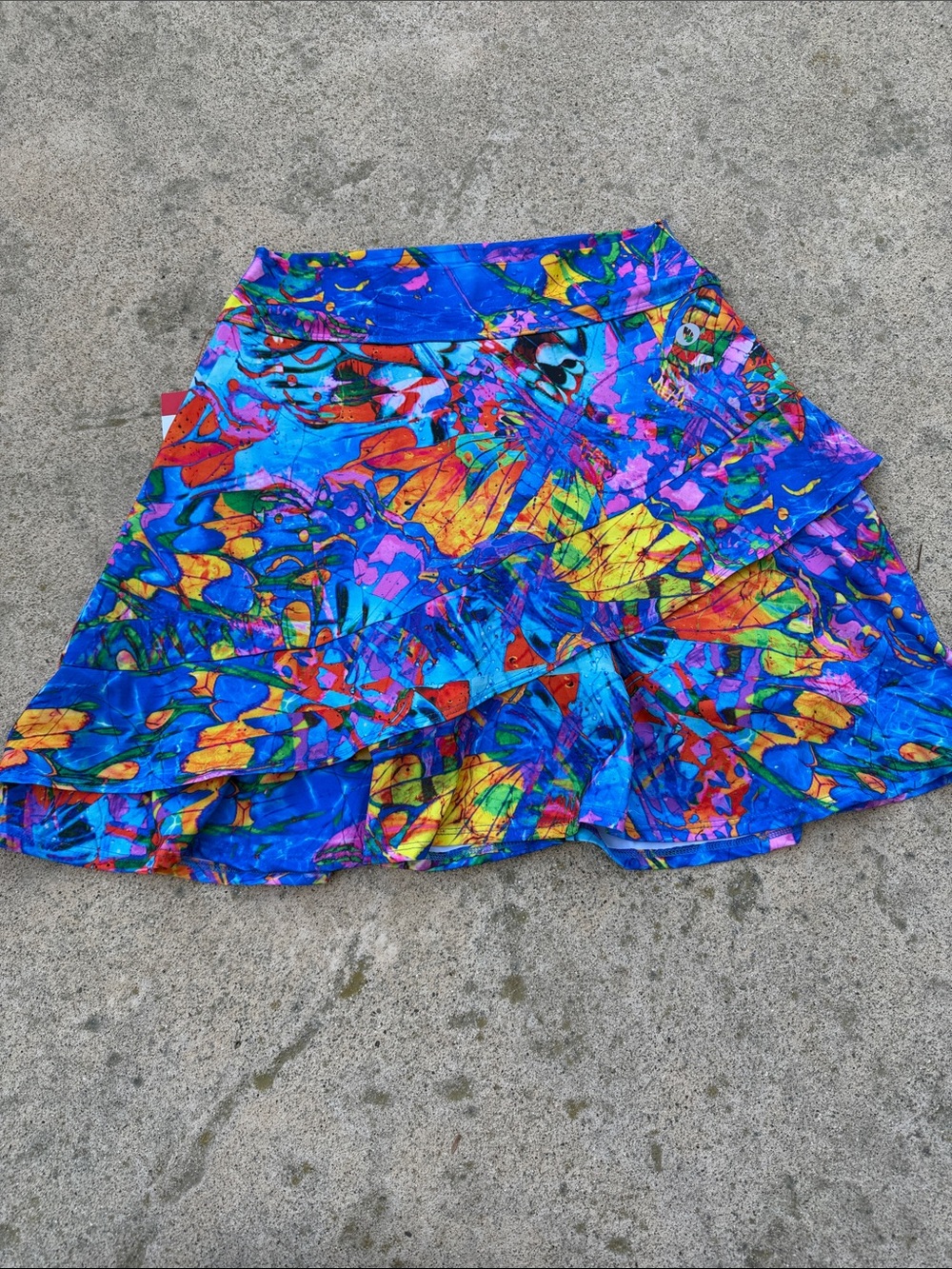 Dona Jo Colorful Print Golf Pickleball Tennis Lined Skort Women's Size S - Picture 2 of 5